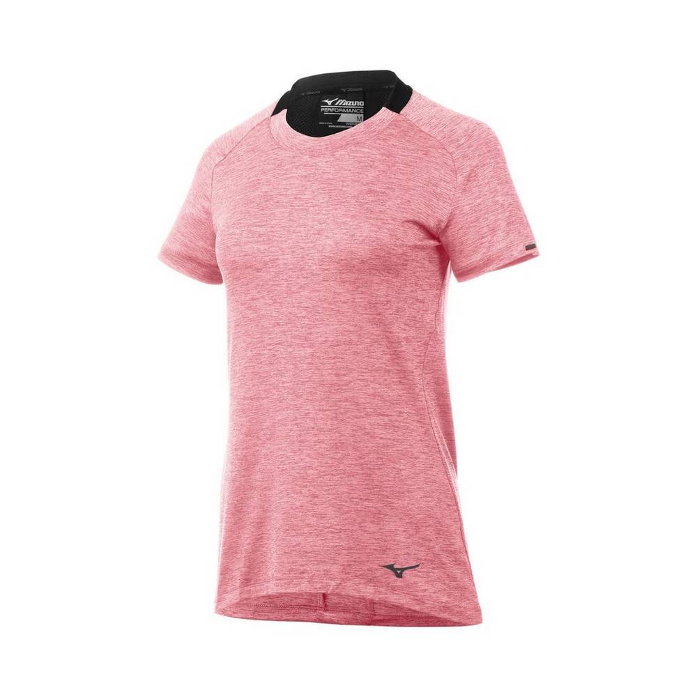 Mizuno Women's Alpha Short Sleeve T-Shirts Rose/Black (421929-HJZ)